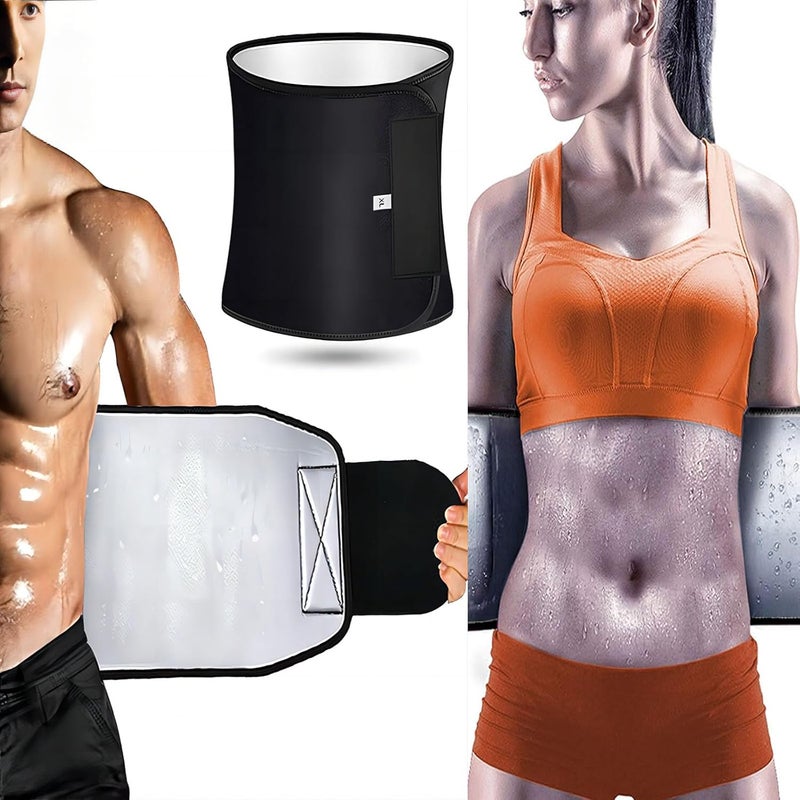 MGHLKF Waist Trainer for Women Lower Belly Fat, Elastic Sweat Band for Stomach Weight Loss, Waist Trimmer Better Heat Retention to Sweat More, Increase Core Stability for Workout Black - Image 4